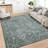 Non Slip Vintage Floral Floor Cover Non-Slip Thin Soft Retro Carpet Foldable Low-Pile Distressed Throw Rug for Dining Room Living Room Home Nursery-991536449