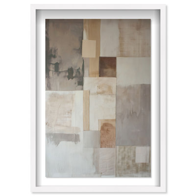 Dustveil (I) Shadowbox Abstract Print by Oliver Gal, Black Frame, 10 x 15
