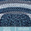 Tapis tressé à la main bleu turquoise Enika-280652371