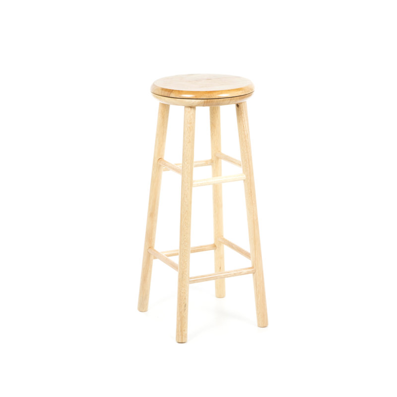 Tabouret de bar et de comptoir en bois massif Lindsey, Hêtre, Tabouret de bar (assise de 30 po de hauteur)