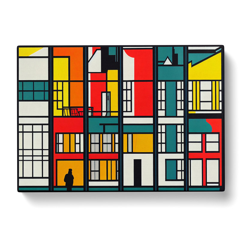 Amsterdam Architecture Pop Art - Wrapped Canvas, 35cm H x 50cm W x 3cm D