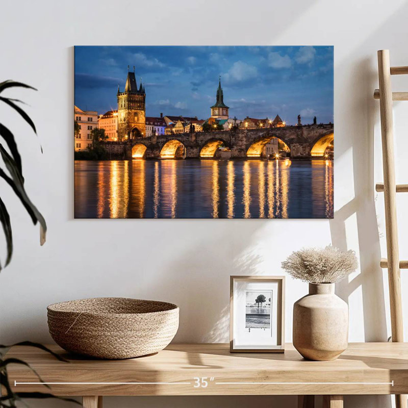 Lilie Charles Bridge, Prague, République tchèque, H 16 po x l 24 po