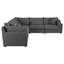 Canapé modulaire rembourré 6 pièces Tomasina