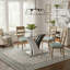 Hergen  63" Modern Rectangular Tempered Glass Dining Table with Pedestal Base