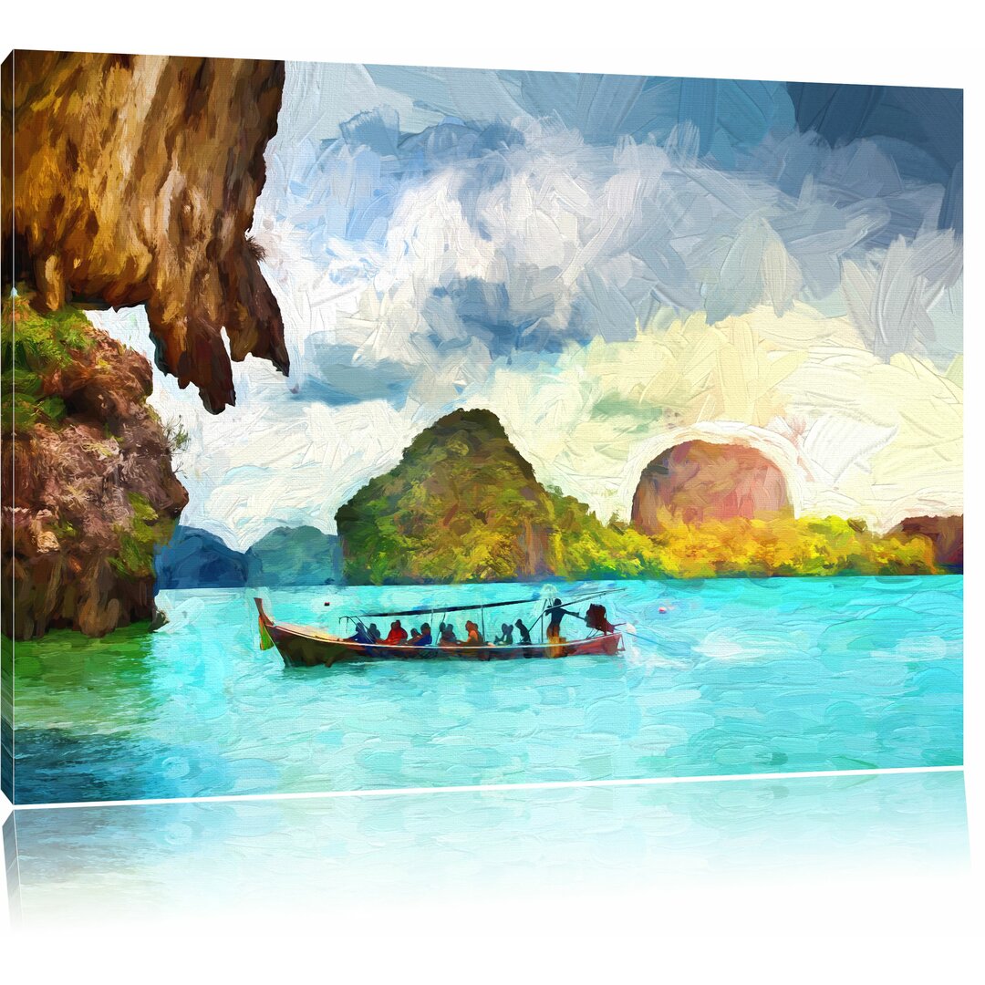 Leinwandbild "Thailand Phuket Paradies am Strand", Grafikdruck