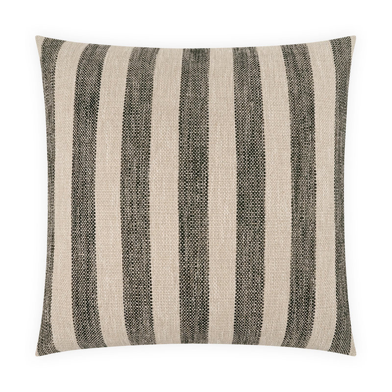 Holton Square Pillow Cover & Insert, Peppercorn, Square 22"