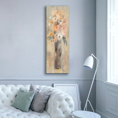Astoria Grand 'Textured Floral 2' by Silvia Vassileva Canvas Wall Art