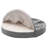 Faux Sheepskin Round Hooded Orthopedic Dog Bed-1941309780-1941309786