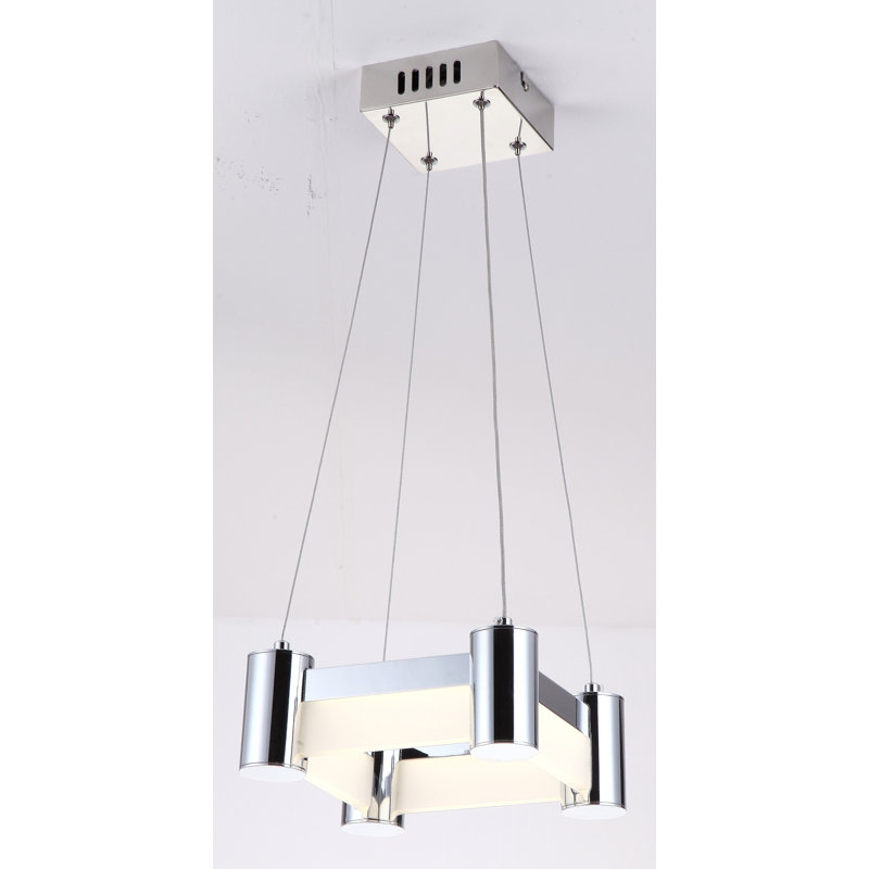 Espinal 1 - Light Chrome LED Unique/Statement Pendant