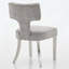 Ensemble de 2 chaises de salle à manger de style Mid-Century moderne avec pieds en acier inoxydable-2098247369