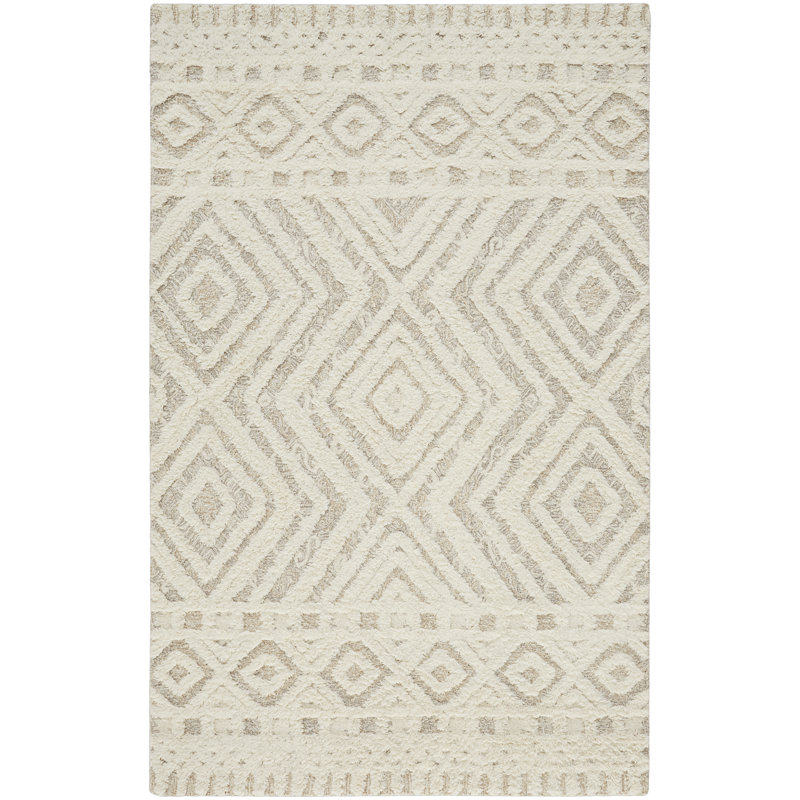 Saint Lucia Wool Geometric Area Rug, Rectangle 12' x 15'