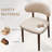 Cotton-linen Fabric Upholstered Dining Chair With Solid Wood Legs-640735807-640735800-640735803