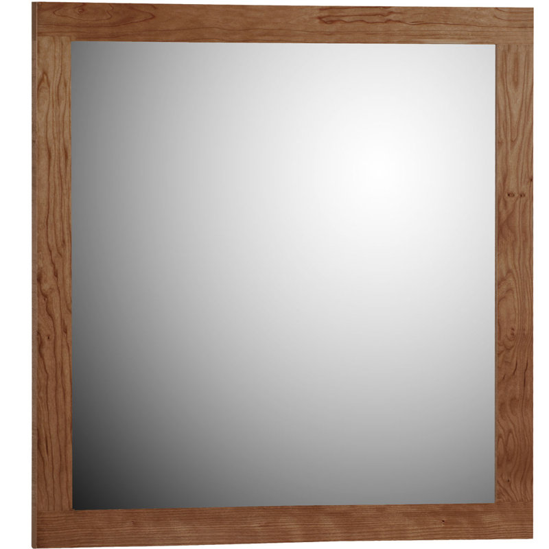 Miroir de salle de bain Lysette, l 30 po x H 32 po, Aulne sombre