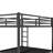 Queen Over Queen Bunk Bed,heavy Duty Metal Bunk Bed Frame For Adults,2 Side Ladder,guardrail,space-saving,noise Reduced,no Box Spring Needed,black
