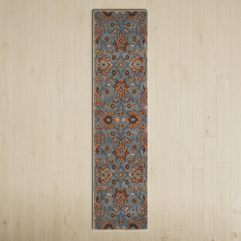 Arden Hand Tufted Wool Floral Indoor Rug, Rectangle 3' x 12'