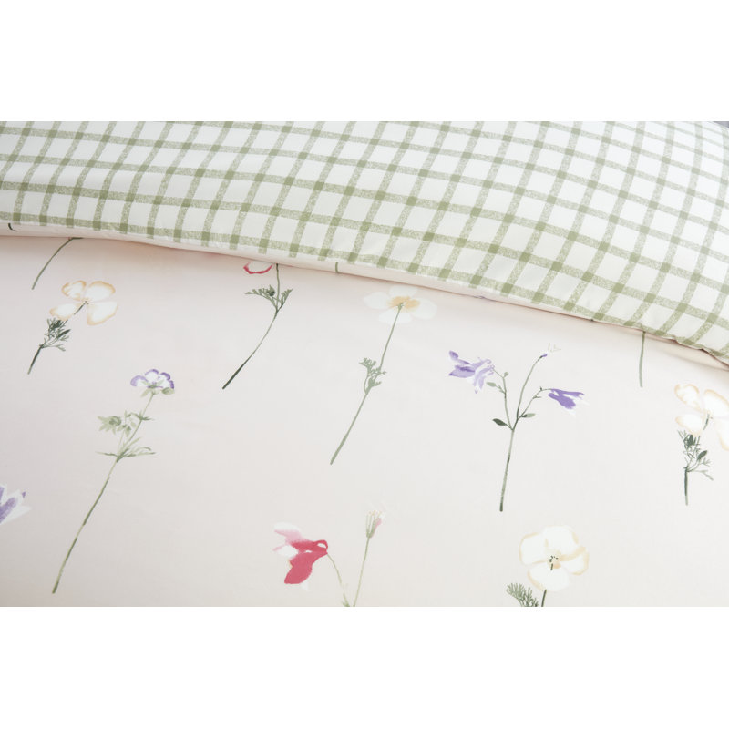 Mccauley Microfiber Floral Duvet Cover with Pillowcases Included, Kingsize Duvet Cover + 2 Standard Pillowcases