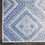 Tapis géométrique bleu / blanc-1449104966