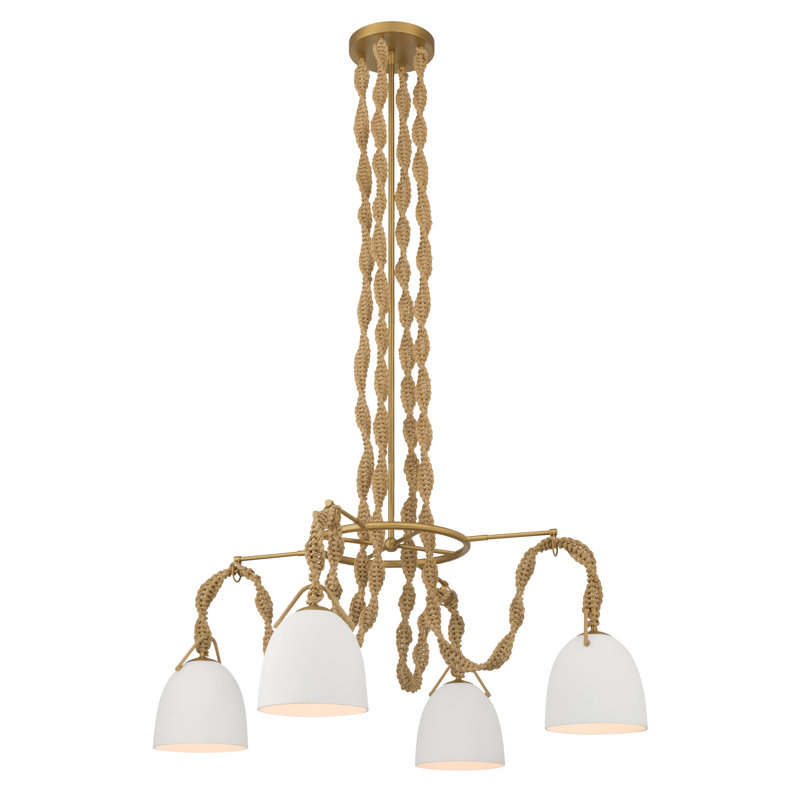 Luminaire suspendu 4 lumières 40 "Cordón