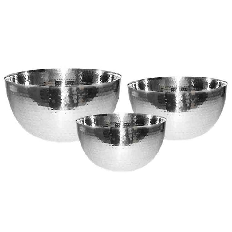Joytable Stainless Steel Mixing Bowls Set, 14pc Nesting Mixing Bowls for Baking with Measuring Cup Set, Silver