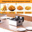 Friteuse électrique 3000W avec 2 paniers et couvercles, friteuse double en acier inoxydable 2X3L, friteuse de comptoir, contrôle de la température, protection contre la surchauffe