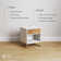 Bedside table with open locker