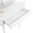 Corner Makeup Vanity Table With LED Mirror And Stool
