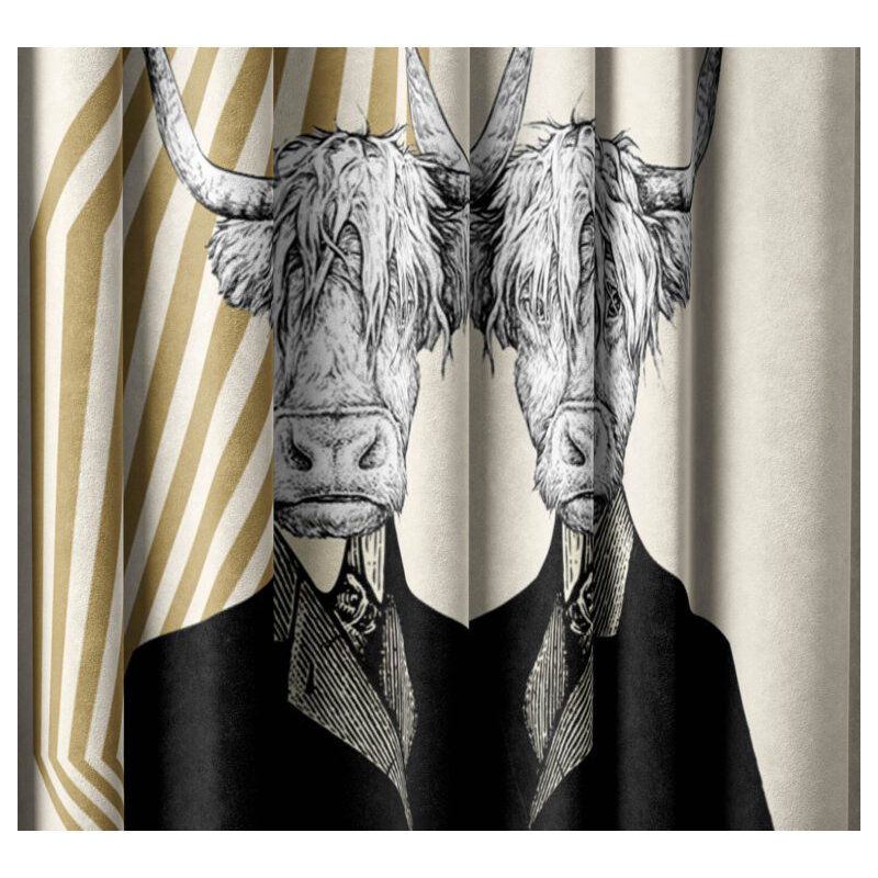 Velvet Blackout Curtain Panel Pair, 148cm Width x 250cm Drop