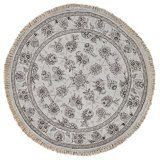 High-Quality Hand-Knotted Ivory Area Rug