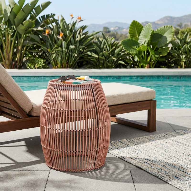 Table d'appoint Bamboo Drum