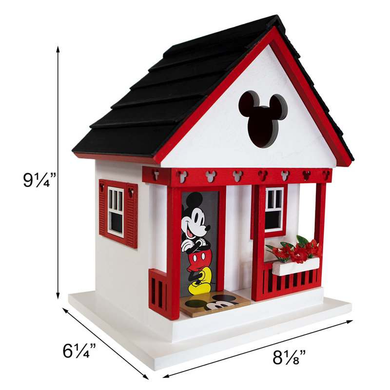 Birds Of A Feather Series M-i-c-k-e-y Cottage 9.5 in x 8.25 in x 6.5 in Birdhouse