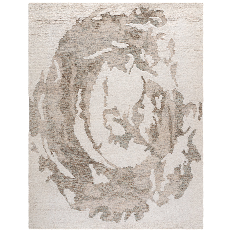 Casablanca Hand Tufted Wool Abstract Indoor Rug, Rectangle 8' x 10'