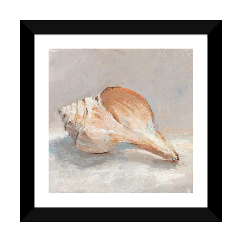 Reproduction d’art sur toile, "Impressionist Shell Study III" par Ethan Harper, H 24 po x l 24 po x p 1 po, Blanc