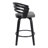 Dawit Swivel Faux Leather Counter & Bar Stool with Wood Legs and Metal Footrest-286270225-367138564-286270227