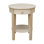 Solid Wood End Table with Storage