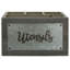 Wood and Metal Rectangle Flatware Caddy