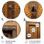 Old Carved Wooden Door X - Farm Door And Windows Metal Wall Decor-1831017228