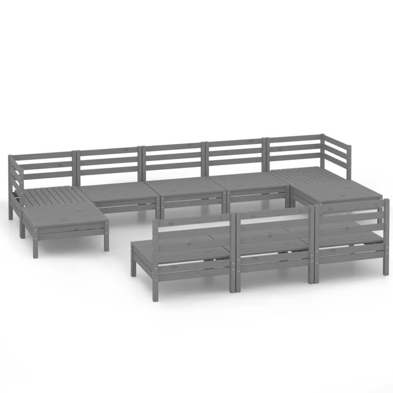 Ander 10 Pieces Sofa Seating Group, Grey