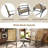 3 PCS Patio Rocker Set with High Backrest & Wood-Plastic Tabletop Coffee Table