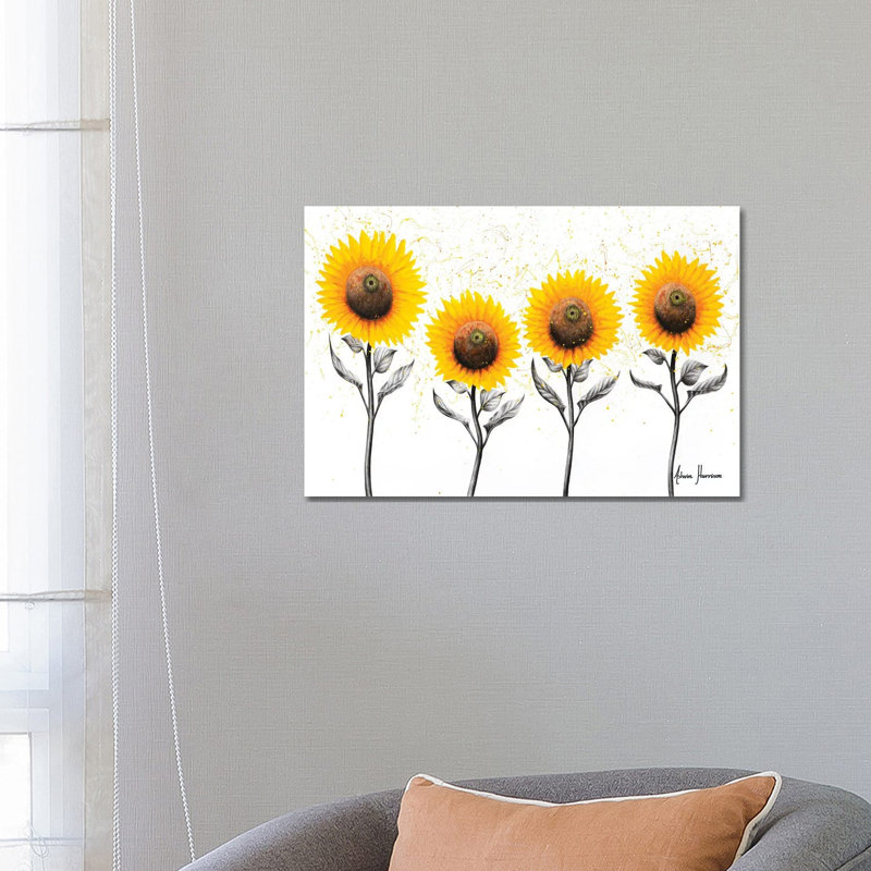Sunflower Family by Ashvin Harrison - Wrapped Canvas Print, 66.04 cm H x 45.72 cm W