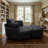 Large Round Living Room And Hotel Chair With Storage, Linen Fabric Upholstered And Cushioned For Maximum Comfort