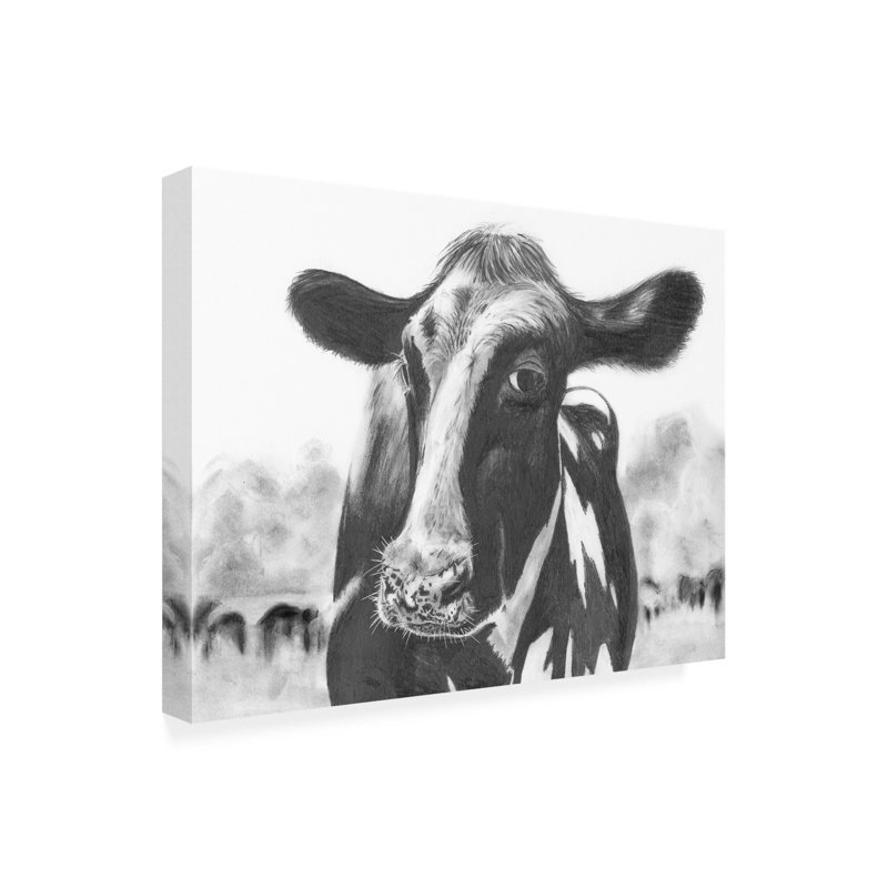 " Holstein Perspective I ", 35" H x 35" W