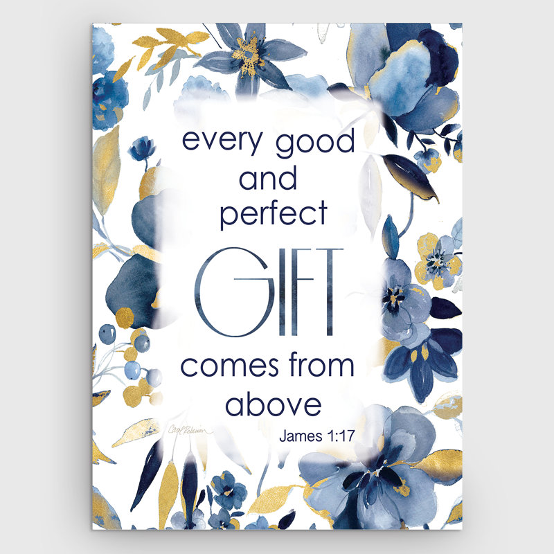 Indigo Scripture II par Carol Robinson - Impression sur toile, H 24 po x l 32 po x P 1,5 po