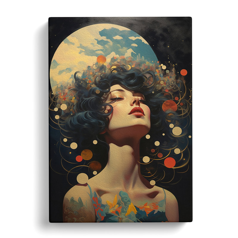 Moon Dadaism - Wrapped Canvas, 60cm H x 40cm W x 3cm D