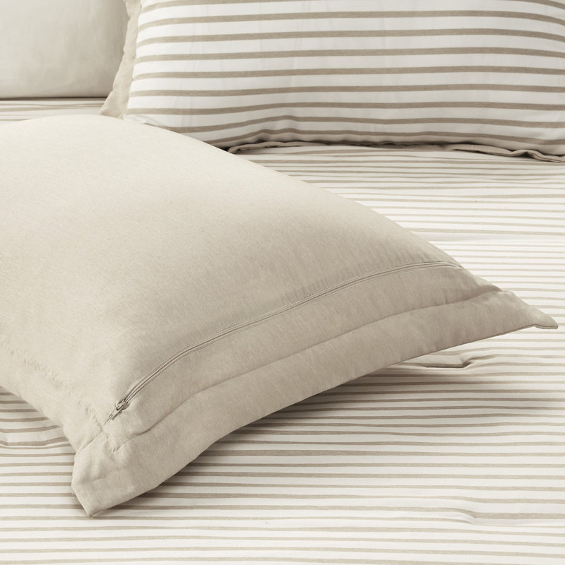 Twin Blue Reversible Down Alternative Comforter Set