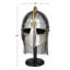 Sculpture Alemanno Cole et casque en fer