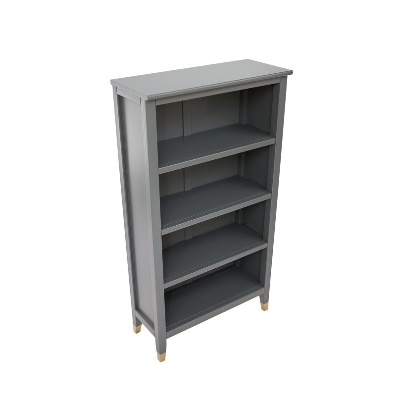 Bibliothèque Adira, (4 tablettes) H 50 po x l 27 po x P 12 po, Gris