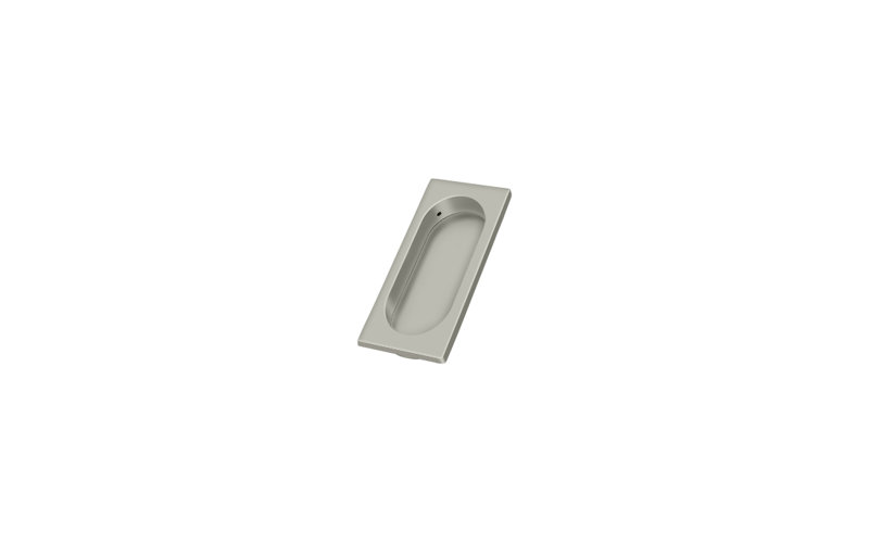 Recessed Pull, Brushed Nickel