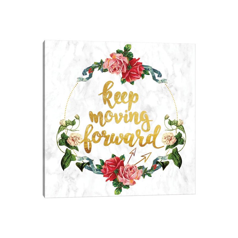 Keep Moving Forward by 5by5collective - Wrapped Canvas Gallery-Wrapped Canvas Giclée, 45.72 cm H x 45.72 cm W