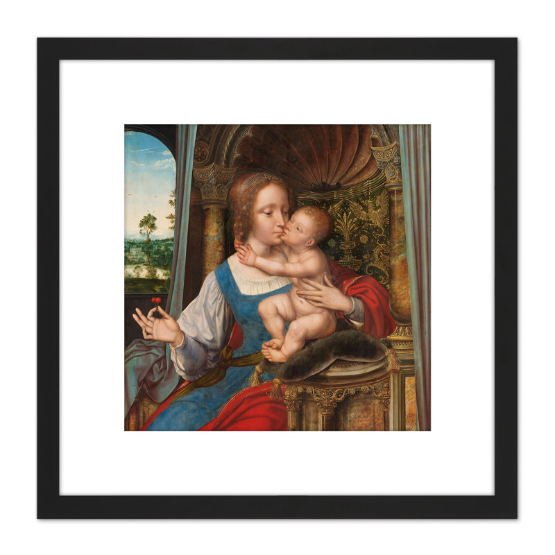 Virgin And Child by Quinten Massijs - Single Picture Frame Painting