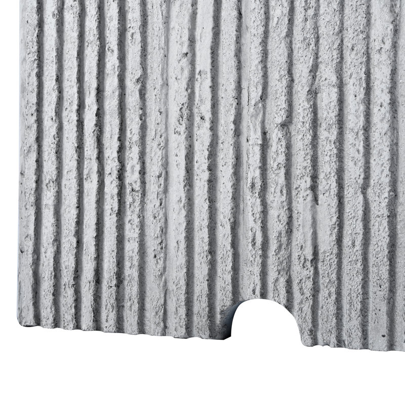 Table de couverture de réservoir de propane d'extérieur 15,75 po avec lattes verticales, Gris